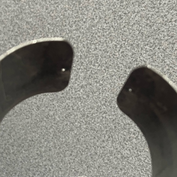 Vintage Silver Toned Metal Engraved Asian Cuff Bracelet - Picture 5 of 7